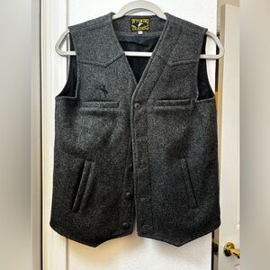 Wyoming Traders Youth 100% Wool Western Cowboy / Cowgirl Vest